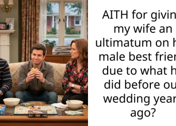 AITH for giving my wife an ultimatum on her male best friend due to what he did before our wedding years ago?
