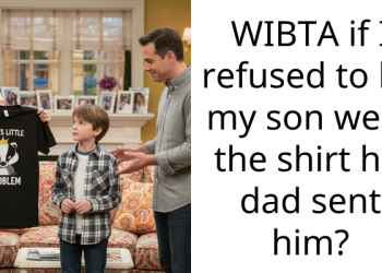 WIBTA if I refused to let my son wear the shirt his dad sent him?