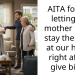 AITA for not letting my mother in law stay the night at our house right after I give birth?