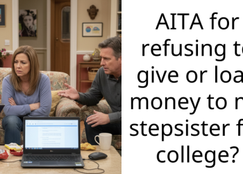 AITA for refusing to give or loan money to my stepsister for college?