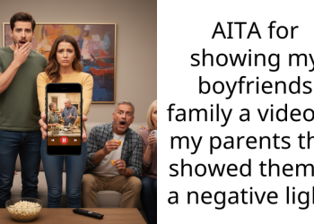 AITA for showing my boyfriends family a video of my parents that showed them in a negative light?