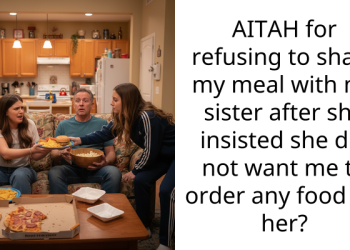 AITAH for refusing to share my meal with my sister after she insisted she did not want me to order any food for her?