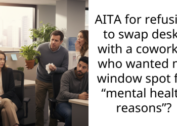 AITA for refusing to swap desks with a coworker who wanted my window spot for “mental health reasons”?