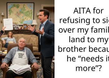 AITA for refusing to sign over my family’s land to my brother because he “needs it more”?