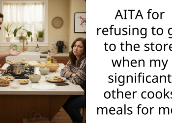 AITA for refusing to go to the store when my significant other cooks meals for me?