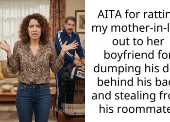 AITA for ratting my mother-in-law out to her boyfriend for dumping his dog behind his back and stealing from his roommate?