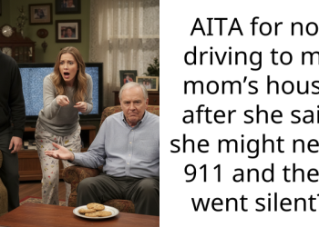 My mom begged for help then hung up on me, but I refused to drive over again