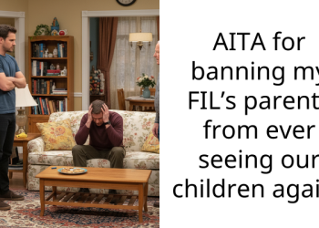 AITA for banning my FIL’s parents from ever seeing our children again?