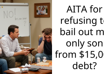 AITA for refusing to bail out my only son from $15,000 debt?