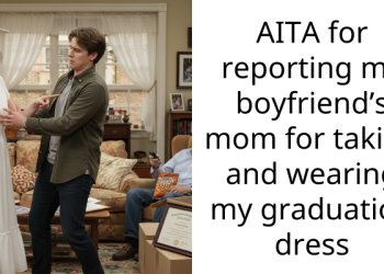AITA for reporting my boyfriend’s mom for taking and wearing my graduation dress