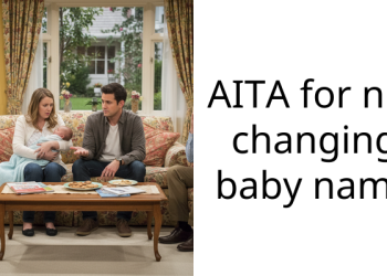 AITA for not changing baby name