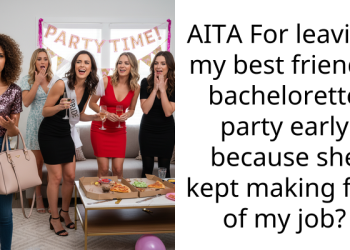 AITA For leaving my best friend’s bachelorette party early because she kept making fun of my job?