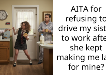 AITA for refusing to drive my sister to work after she kept making me late for mine?