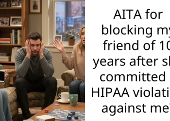 AITA for blocking my friend of 10 years after she committed a HIPAA v***ation against me?