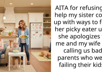 AITA for refusing to help my sister come up with ways to feed her picky eater until she apologizes to me and my wife for calling us bad parents who were failing their kids?
