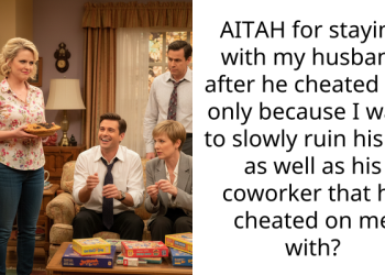 AITAH for staying with my husband after he cheated but only because I want to slowly ruin his life as well as his coworker that he cheated on me with?