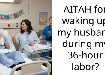 AITAH for waking up my husband during my 36-hour labor?
