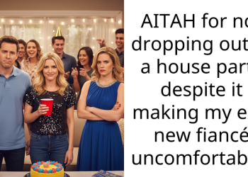 AITAH for not dropping out of a house party despite it making my ex’s new fiancé uncomfortable?