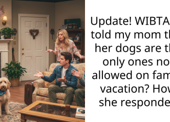 Update! WIBTA if I told my mom that her dogs are the only ones not allowed on family vacation? How she responded