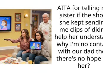 AITA for telling my sister if the show she kept sending me clips of didn’t help her understand why I’m no contact with our dad then there’s no hope for her?