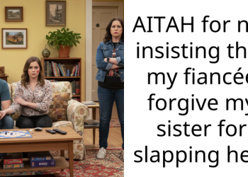 AITAH for not insisting that my fiancée forgive my sister for slapping her?