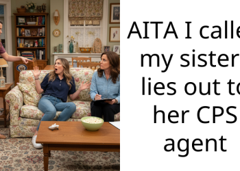 AITA I called my sisters lies out to her CPS agent