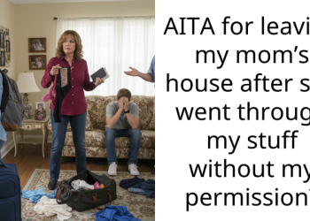 AITA for leaving my mom’s house after she went through my stuff without my permission?
