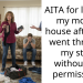 AITA for leaving my mom’s house after she went through my stuff without my permission?
