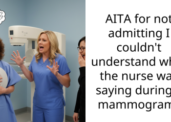 AITA for not admitting I couldn’t understand what the nurse was saying during a mammogram?