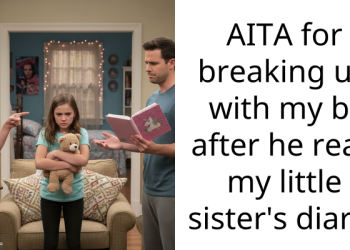 AITA for breaking up with my bf after he read my little sister’s diary?