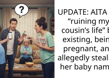 UPDATE: AITA for “ruining my cousin’s life” by existing, being pregnant, and allegedly stealing her baby name?