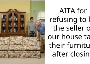 AITA for refusing to let the seller of our house take their furniture after closing