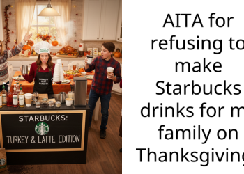 AITA for refusing to make Starbucks drinks for my family on Thanksgiving?