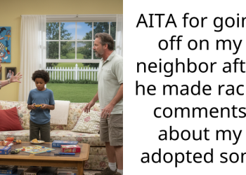 AITA for going off on my neighbor after he made r***st comments about my adopted son?