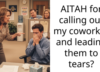AITAH for calling out my coworker and leading them to tears?