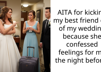 AITA for kicking my best friend out of my wedding because she confessed feelings for me the night before?