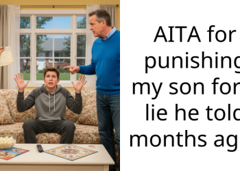 AITA for punishing my son for a lie he told months ago?