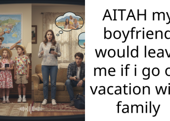 AITAH my boyfriend would leave me if i go on vacation with family