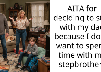 AITA for deciding to stay with my dad because I don’t want to spend time with my stepbrother?