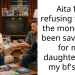 Aita for refusing to split the money I’ve been saving up for my daughter with my bf’s kid?