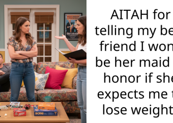 AITAH for telling my best friend I won’t be her maid of honor if she expects me to lose weight?