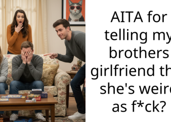AITA for telling my brothers girlfriend that she’s weird as f*ck?