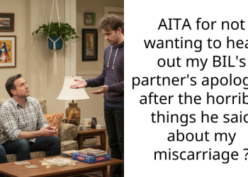AITA for not wanting to hear out my BIL’s partner’s apologies after the horrible things he said about my miscarriage ?