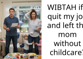 WIBTAH if I quit my job and left the mom without childcare?