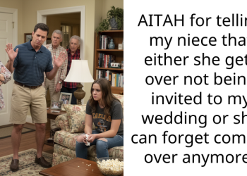 AITAH for telling my niece that either she gets over not being invited to my wedding or she can forget coming over anymore?