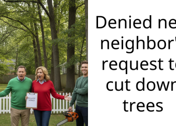 Denied new neighbor’s request to cut down trees
