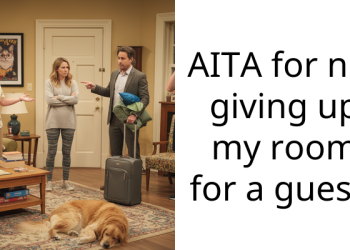 AITA for not giving up my room for a guest?