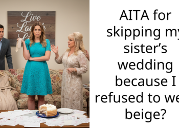 AITA for skipping my sister’s wedding because I refused to wear beige?