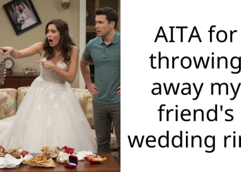 AITA for throwing away my friend’s wedding ring