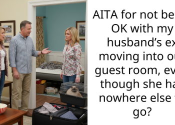 AITA for not being OK with my husband’s ex moving into our guest room, even though she has nowhere else to go?